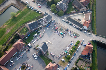 Vendhuile im Bundesland Aisne, Frankreich vom Flugzeug aus