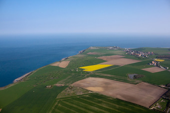 Luftbild von Französische Kanalküste Cap Le Gris Nez in Lille in Nord-Pas-de-Calais Picardie in Audinghen, Frankreich