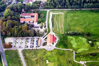 Clubhaus des Golfclub Landgut Dreihof SÜW in Essingen im Bundesland Rheinland-Pfalz, Deutschland