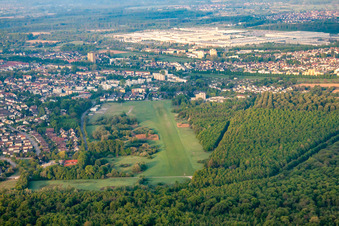 Luftbild von Segelflugplatz von Norden in Rastatt im Bundesland Baden-Württemberg, Deutschland