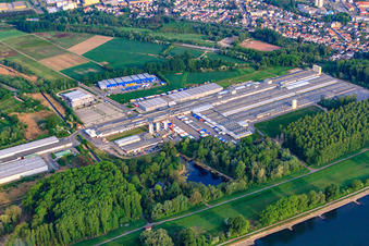 Rheinspan GmbH & Co. KG in Germersheim im Bundesland Rheinland-Pfalz, Deutschland von oben