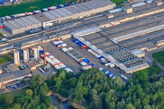 Germersheim im Bundesland Rheinland-Pfalz, Deutschland von oben