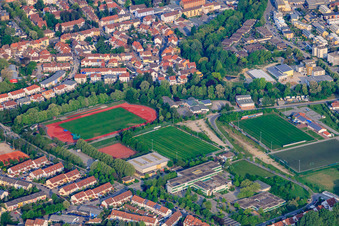 Helmut-Bantz-Stadion des FC Speyer 09 e.V im Bundesland Rheinland-Pfalz, Deutschland