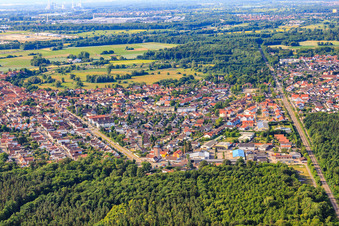 Stadt von Norden in Jockgrim im Bundesland Rheinland-Pfalz, Deutschland