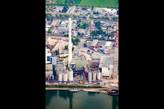 Drohnenaufname von Neckarau, GKM in Mannheim im Bundesland Baden-Württemberg, Deutschland