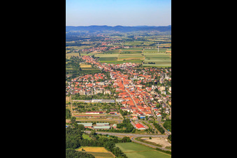 Stadt von Osten in Kandel im Bundesland Rheinland-Pfalz, Deutschland von oben