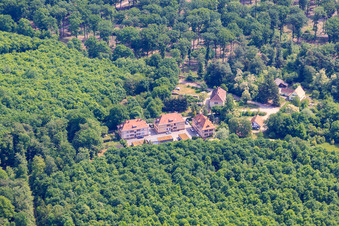 Luftbild von Wohnsiedlung in der Seufzerallee 4 in Scheibenhardt im Bundesland Rheinland-Pfalz, Deutschland