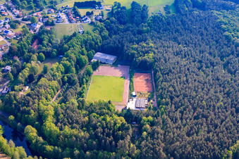 Luftbild von Sportzentrum in Eppenbrunn im Bundesland Rheinland-Pfalz, Deutschland
