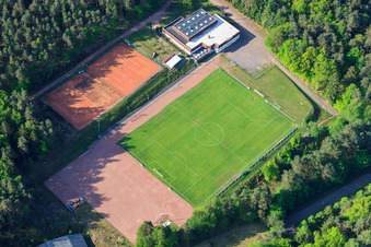 Eppenbrunn, Sportplatz im Bundesland Rheinland-Pfalz, Deutschland
