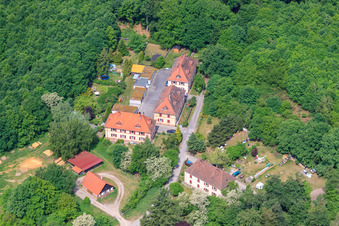 Wohnsiedlung in der Seufzerallee 4 in Scheibenhardt im Bundesland Rheinland-Pfalz, Deutschland von der Drohne aus gesehen