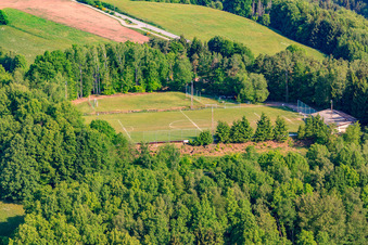 Rasenplatz des   SV Hochstellerhof in Eppenbrunn im Bundesland Rheinland-Pfalz, Deutschland