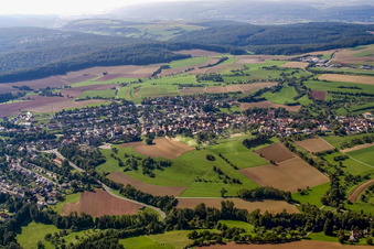Luftbild von Lohrbach von Norden in Mosbach im Bundesland Baden-Württemberg, Deutschland