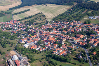 Luftbild von Ortsteil Timmenrode in Blankenburg im Bundesland Sachsen-Anhalt, Deutschland