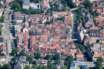 Altstadt in Ettlingen im Bundesland Baden-Württemberg, Deutschland