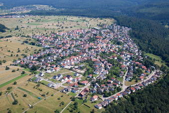 Luftbild von Pfaffenrot von Norden in Marxzell im Bundesland Baden-Württemberg, Deutschland
