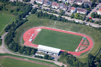 Albgaustadion in Ettlingen im Bundesland Baden-Württemberg, Deutschland