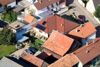 Brehmstr im Ortsteil Minderslachen in Kandel im Bundesland Rheinland-Pfalz, Deutschland aus der Luft