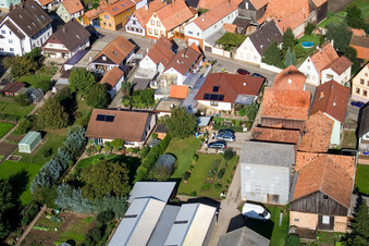 Brehmstr im Ortsteil Minderslachen in Kandel im Bundesland Rheinland-Pfalz, Deutschland aus der Vogelperspektive