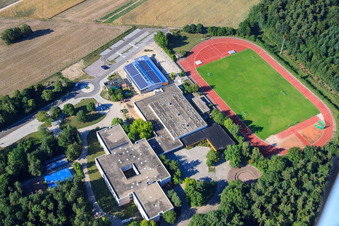 IGS Rheinzabern Römerbadschule und Sporthalle Römerbad im Bundesland Rheinland-Pfalz, Deutschland