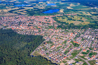 Luftbild von Hatzenbühler Straße in Jockgrim im Bundesland Rheinland-Pfalz, Deutschland