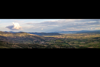 Panorama in Poggiolo im Bundesland Toscana, Italien
