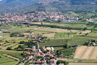 Camucia im Bundesland Toscana, Italien aus der Luft