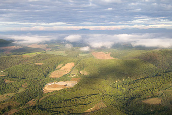 Sinalunga im Bundesland Siena, Italien von oben