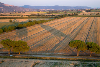 Castroncello im Bundesland Toscana, Italien aus der Drohnenperspektive