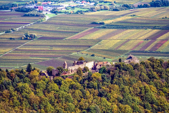Madenburg von Westen in Eschbach im Bundesland Rheinland-Pfalz, Deutschland