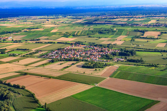 Dorfansicht von Nordwesten in Barbelroth im Bundesland Rheinland-Pfalz, Deutschland
