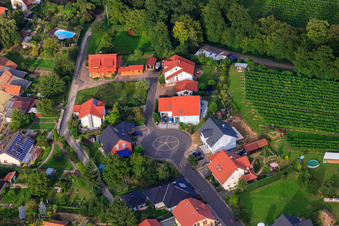 Wendehammer in der Friedrich-Koch-Straße in Oberhausen im Bundesland Rheinland-Pfalz, Deutschland