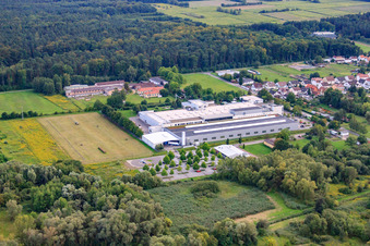 Industriegebiet Am Bruchbach im Ortsteil Schaidt in Wörth am Rhein im Bundesland Rheinland-Pfalz, Deutschland