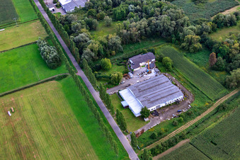 Luftbild von Industriegebiet Am Bruchbach im Ortsteil Schaidt in Wörth am Rhein im Bundesland Rheinland-Pfalz, Deutschland