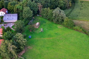 Luftbild von Hardtmühle bei Kandel im Bundesland Rheinland-Pfalz, Deutschland