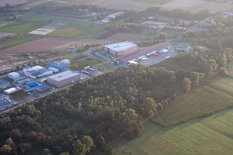 Herxheim, Industriegebiet in Herxheim bei Landau im Bundesland Rheinland-Pfalz, Deutschland