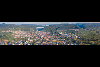 Luftbild von Panorama in Neustadt an der Weinstraße im Bundesland Rheinland-Pfalz, Deutschland