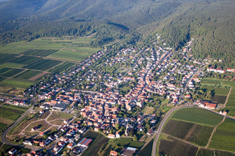 Luftaufnahme von Dorf - Ansicht von Am Münchberg in Bobenheim am Berg im Bundesland Rheinland-Pfalz, Deutschland