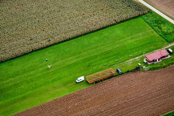 Modellflugplatz Freckenfeld im Bundesland Rheinland-Pfalz, Deutschland