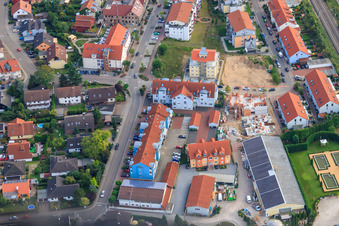 Schrägluftbild von Untere Buchstr in Jockgrim im Bundesland Rheinland-Pfalz, Deutschland
