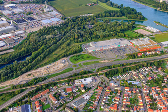 Maximiliancenter II im Ortsteil Maximiliansau in Wörth am Rhein im Bundesland Rheinland-Pfalz, Deutschland