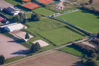 Sportgelände des SV-1899 eV Langensteinbach in Karlsbad im Bundesland Baden-Württemberg, Deutschland
