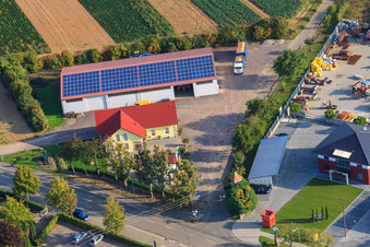 Luftbild von Zum Gockelwirt in Minfeld im Bundesland Rheinland-Pfalz, Deutschland