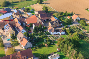 Friedhof der Mennonitengemeinde Deutschhof (Ev. Freikirche) in Kapellen-Drusweiler im Bundesland Rheinland-Pfalz, Deutschland