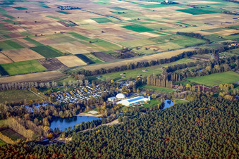 Camping am Freizeitrum Moby Dick in Rülzheim im Bundesland Rheinland-Pfalz, Deutschland