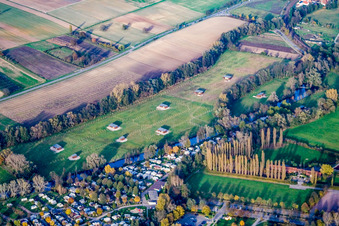 Luftbild von Straussenfarm Mhou in Rülzheim im Bundesland Rheinland-Pfalz, Deutschland