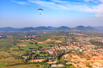 Luftbild von Quartier Vauban von Osten in Landau in der Pfalz im Bundesland Rheinland-Pfalz, Deutschland