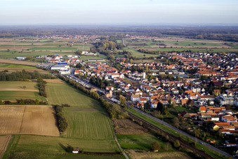 Bahnhofstr in Rülzheim im Bundesland Rheinland-Pfalz, Deutschland