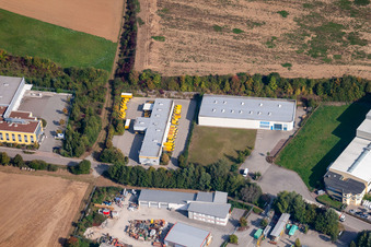 Deutsche Post im Ortsteil Dühren in Sinsheim im Bundesland Baden-Württemberg, Deutschland