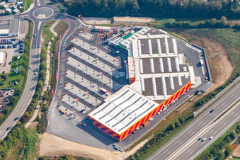 Hornbach Gewerbegebiet SW in Sinsheim im Bundesland Baden-Württemberg, Deutschland