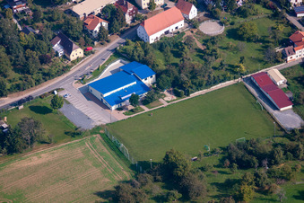 Luftbild von Mehrzweckhalle im Ortsteil Adersbach in Sinsheim im Bundesland Baden-Württemberg, Deutschland